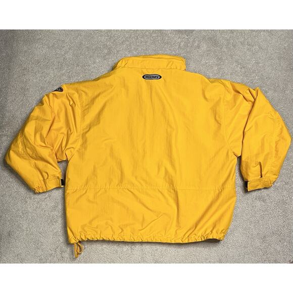 Vintage Disney Store Classic Mickey Mouse Style Yellow Puffer Jacket Size Large - Picture 2 of 11